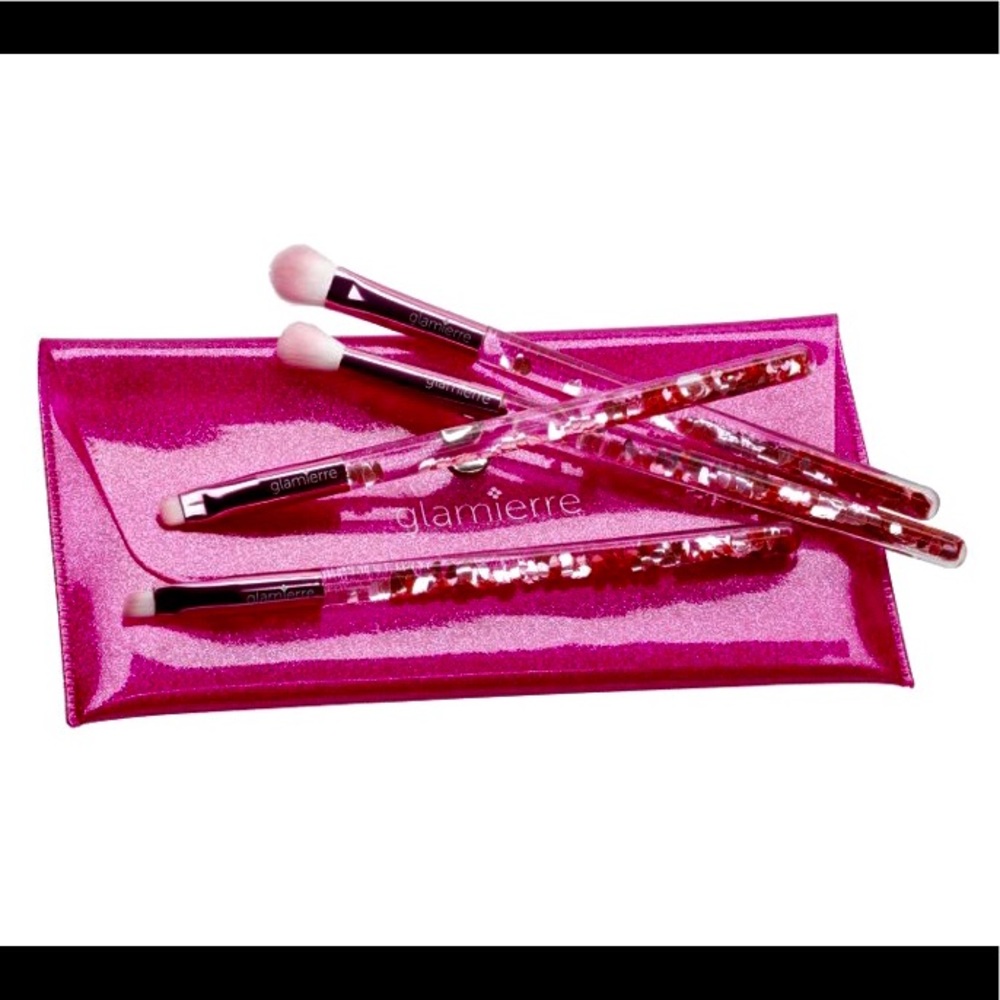 Glamierre Pink Luxe Glitter Eye Brush Collection